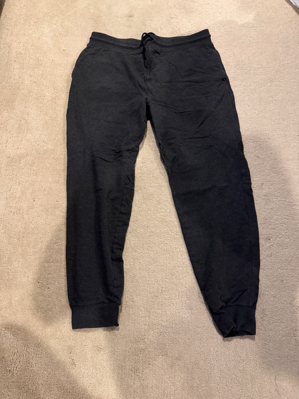 Men's Black Fleece Joggers with Drawstring Waist